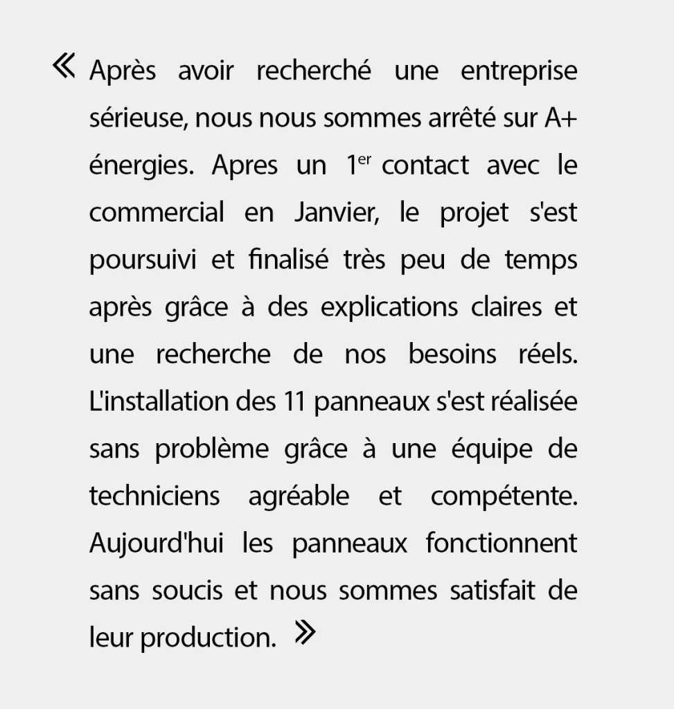 d&eacute;couvrez les retours d'exp&eacute;rience de nos clients sur les devis solaires. informez-vous avant de prendre une d&eacute;cision et b&eacute;n&eacute;ficiez de conseils pratiques pour optimiser votre investissement dans l'&eacute;nergie solaire.